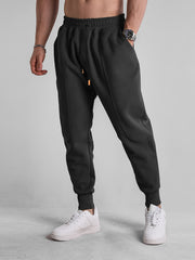 Men's Drawstring Solid Sweatpants Warm Casual Jogger Pants