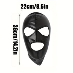 Sexy PU Leather Mask Breathable Headwear Halloween Role Play Props
