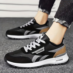 Women's Colorblock Flatform Sneakers Low Round Toe Velvet Warm Trainers