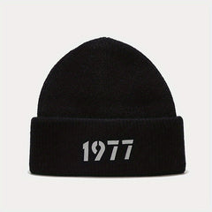 American Retro 1977 Knitted Hat Street Sweet Cooler Casual Hip Hop Autumn Winter
