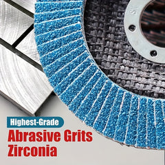 10pcs Flap Discs 40 60 80 120 Grit 4.5 X 7/8 Inch Zirconia Grinding Wheel