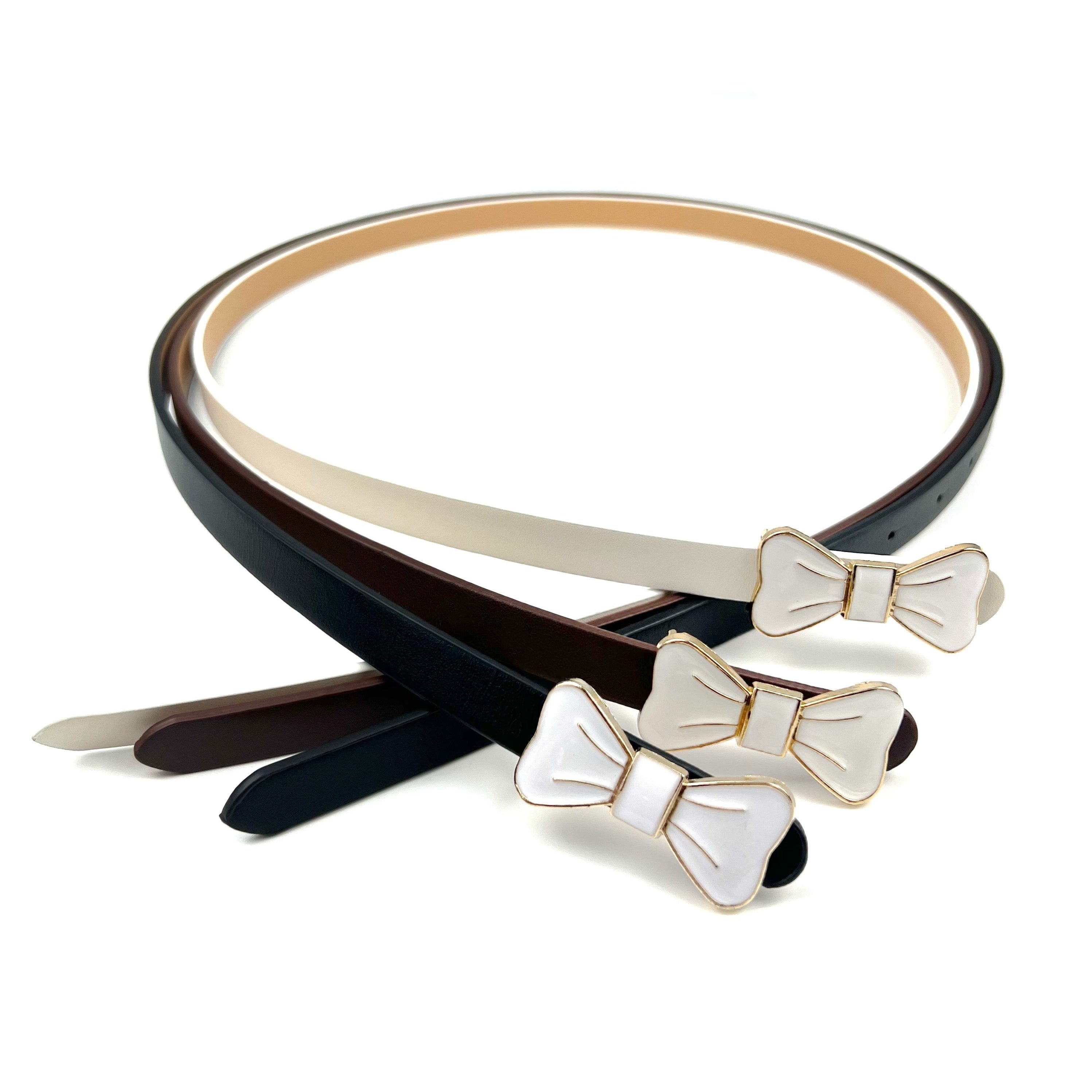 Bow Buckle PU Belt for Women