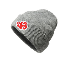 Men's Cloud Embroidered Knitted Beanie Anime Hat
