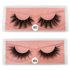 20 Pairs Fluffy 3D Mink Lashes False Eyelashes with Storage Box