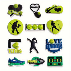 12 Pcs Tennis Shoe Charms Funny Decorations for Women