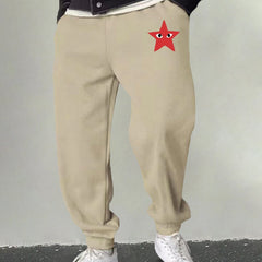 Men's Star Graphic Sweatpants Casual Joggers For Outdoor