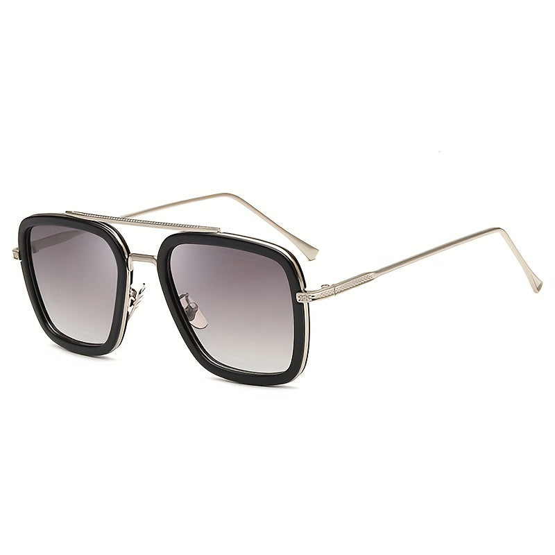 Men's Vintage Metal Frame Sunglasses Retro Toad Mirror