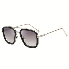Men's Vintage Metal Frame Sunglasses Retro Toad Mirror