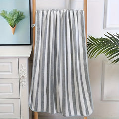 Soft Striped Bath Towel - Quick Drying Absorbent Towel