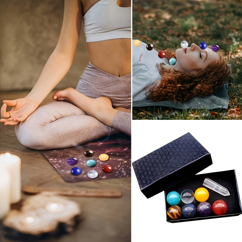 Chakra Stones Set for Balancing & Meditation