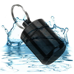 Waterproof Pill Box Keychain Mini Holder Outdoor Travel Aluminum Case