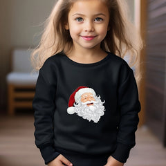 OERYUI Kids Santa Print Pullover Top Spring Fall Christmas Sport