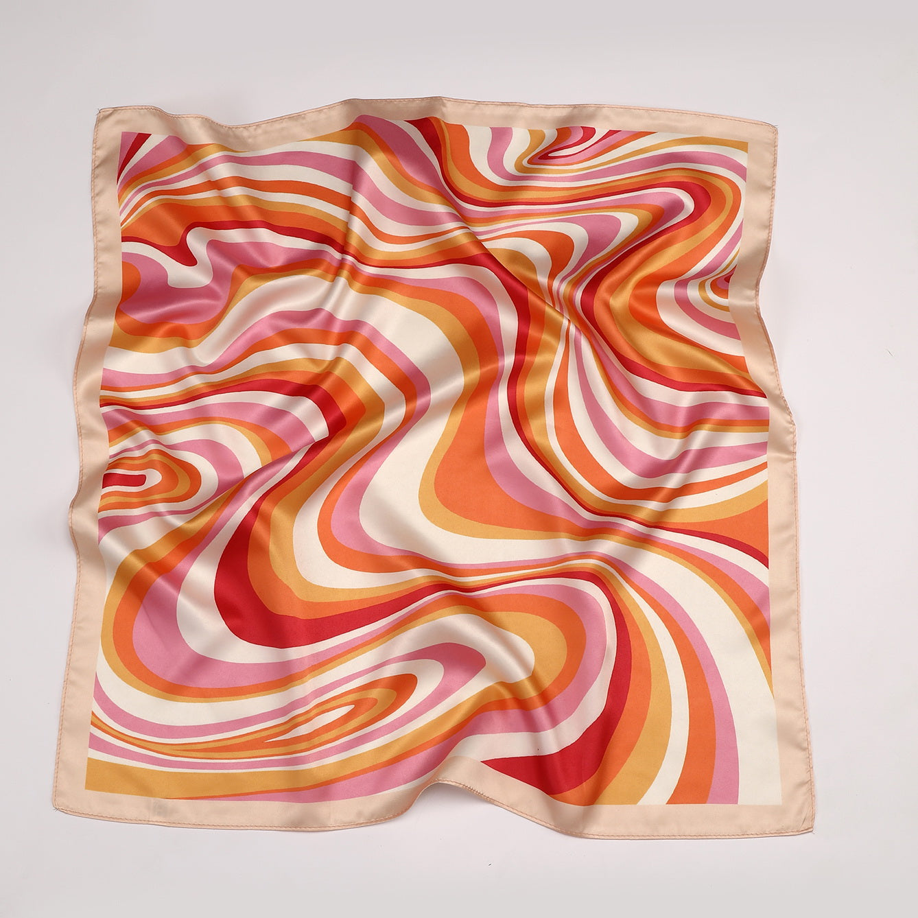 Women's Satin Square Scarf Large Neckerchief Accessory