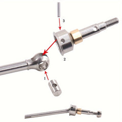 3mm Extended CVD Front Rear Axle Shafts 1 18 Axles Replacement