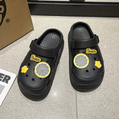 Thick Sole Slides Sandals Shock Absorption Soft Comfortable Slippers