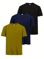 Men's Active T-Shirt - Breathable & Quick for Workouts