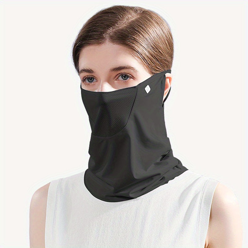 Ice Silky Sunscreen Mask Sunshade Women's UV Protection Neck Cover