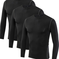 Boy's Sports Long Sleeve Top Quick Drying Active Bottoming Shirt