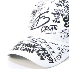 Men's Graffiti Baseball Cap for Outdoor Activities