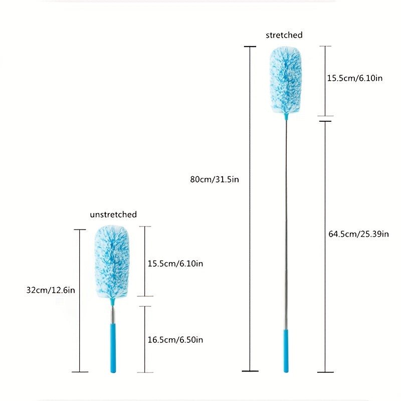 Flexible Microfiber Duster with Retractable Handle