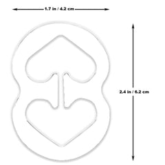 3pcs Back Bra Control Clips Anti-slip Cross Dress Buckles