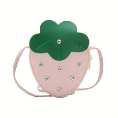 Strawberry Coin Purse Wallet Crossbody Bag Mini Pouch Children Gift