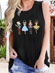 Cartoon Character Tank Top Sleeveless Summer Top