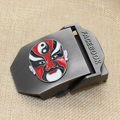 Canvas Belt Head Metal Smooth Buckle Automatic Buckle Woven Trouser Belt