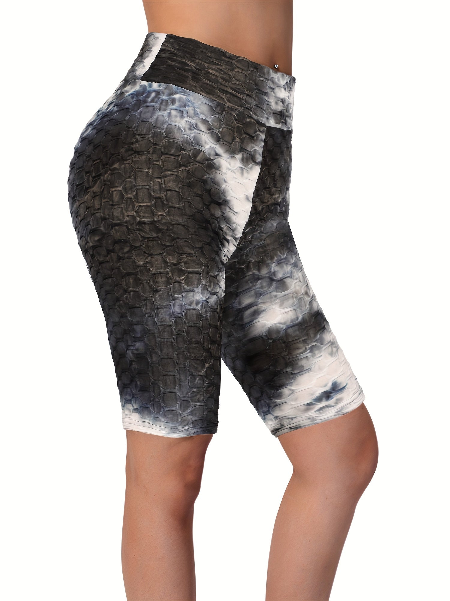 Tie Dye Honeycomb Yoga Shorts