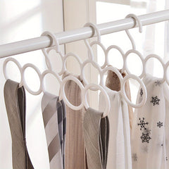 6pcs Scarf Rack Organizer Hanger Space Saving Wardrobe Hanger