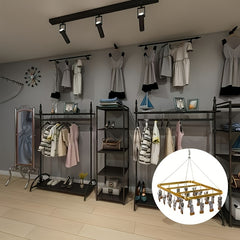 Aluminum Drying Rack Sock Rack Anti-slip Clip Hanger