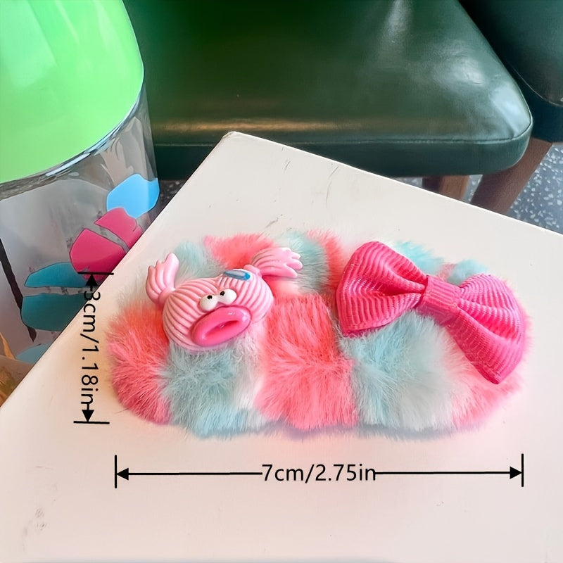 Soft Plush Hairpin Hair Clip