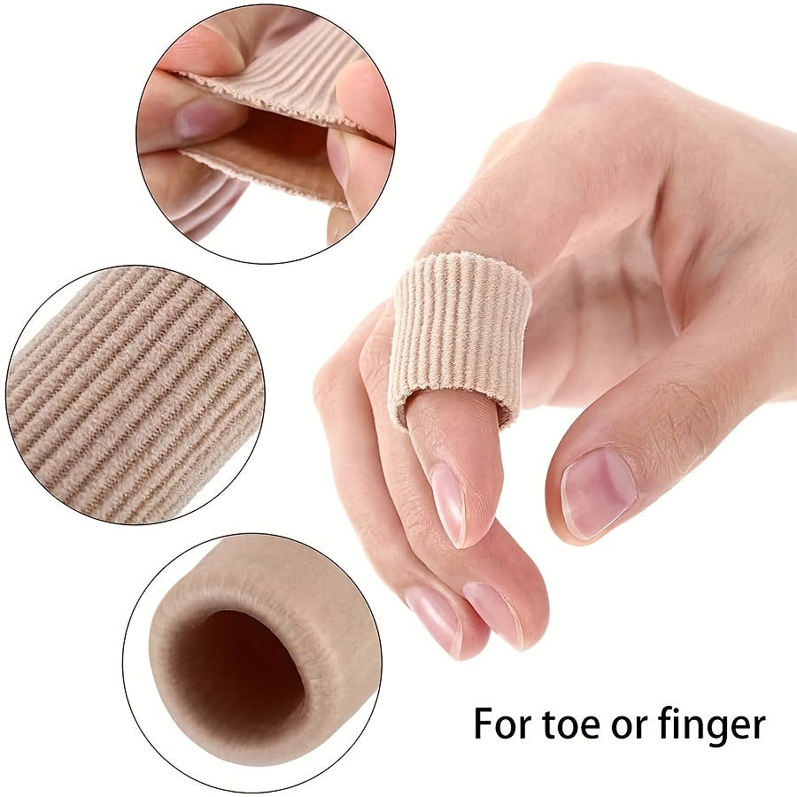 Toe Cushion Tube Toe Tubes Sleeves Soft Gel Corn Pad Protectors 16 Pcs