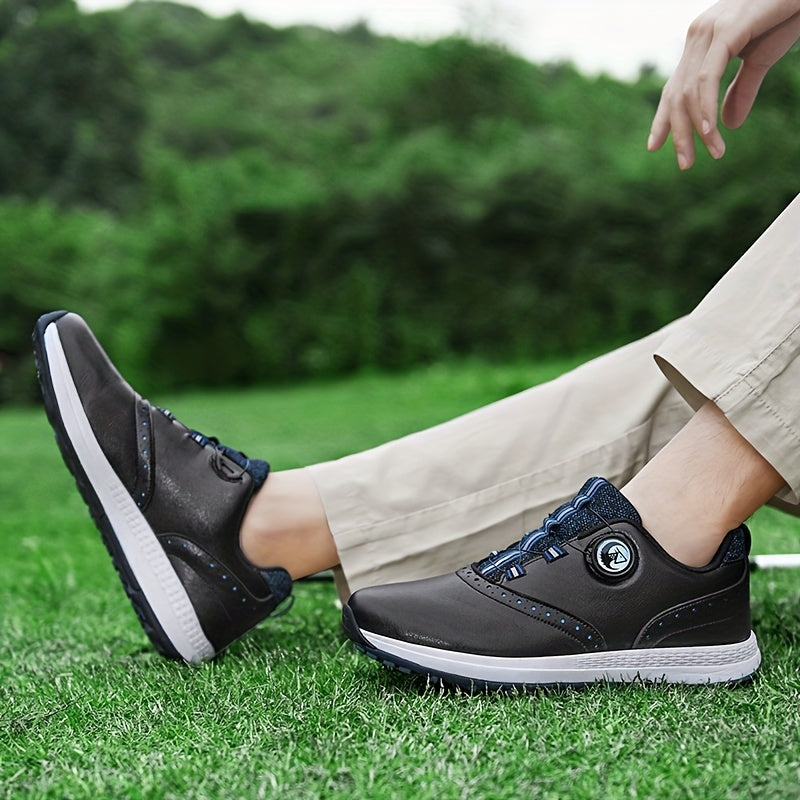 Men's Non Slip Golf Shoes with Rotary Buckle