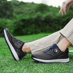 Men's Non Slip Golf Shoes with Rotary Buckle