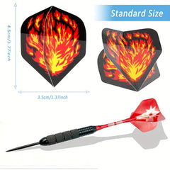 30pc Dart Flight Set for Enhanced Dart Games