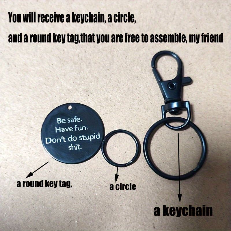 Metal Keychain Keyring Gift For Teenagers Men Women Families
