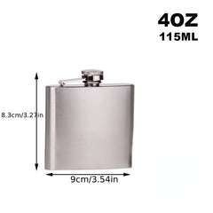 5 7 8 10 12oz Stainless Steel Hip Flask Funnel Pocket Outdoor Wine Jug