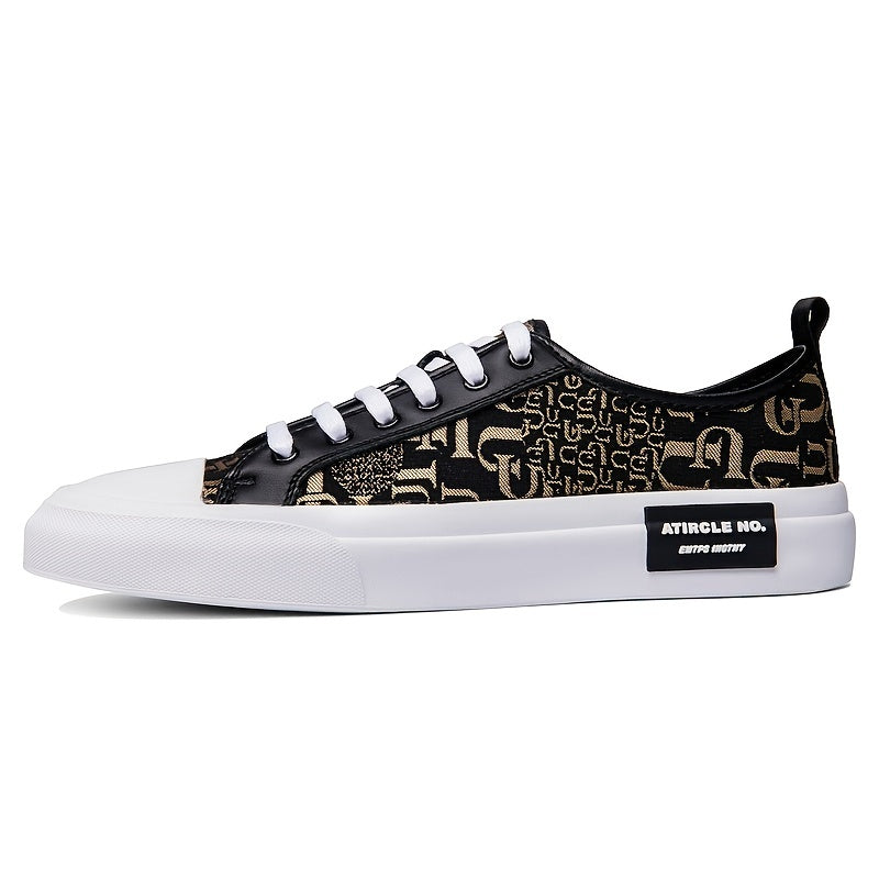 Men's Leather Casual Sneakers Lightweight Non Slip Shoes