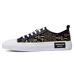 Men's Leather Casual Sneakers Lightweight Non Slip Shoes
