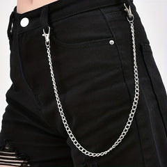Punk Jeans Pants Chain Metal Necklace Wallet Chain Belt