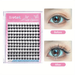Little Devil Style Cluster Lashes Synthetic Fiber 12 Rows for Fuller Lashes