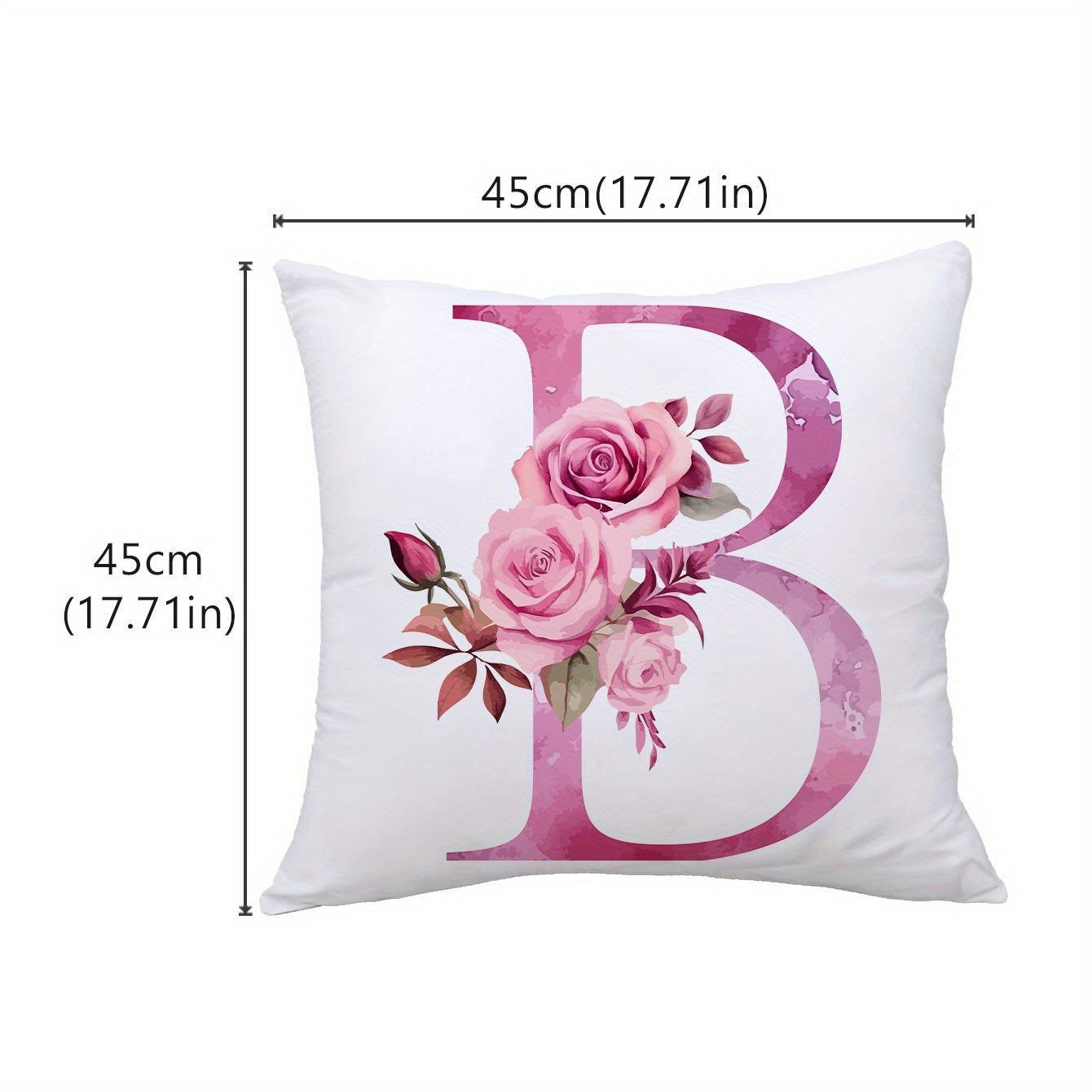1pc Peach Fleece Throw Pillowcase Cozy Home Decor