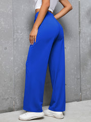 High Waist Straight Leg Pants for Women