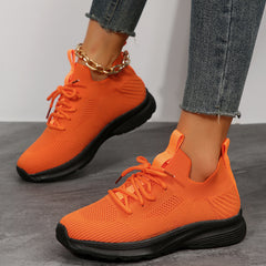 Women's Mesh Breathable Running Shoes Lightweight Low Top Casual Shoes