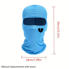 Summer Sunscreen Mask Broken Heart Print Outdoor Riding Sun Protection