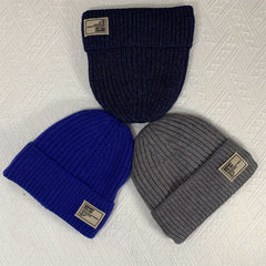 Winter Knitted Hat Velvet Lining Thickened Ear Protection Beanie Cap