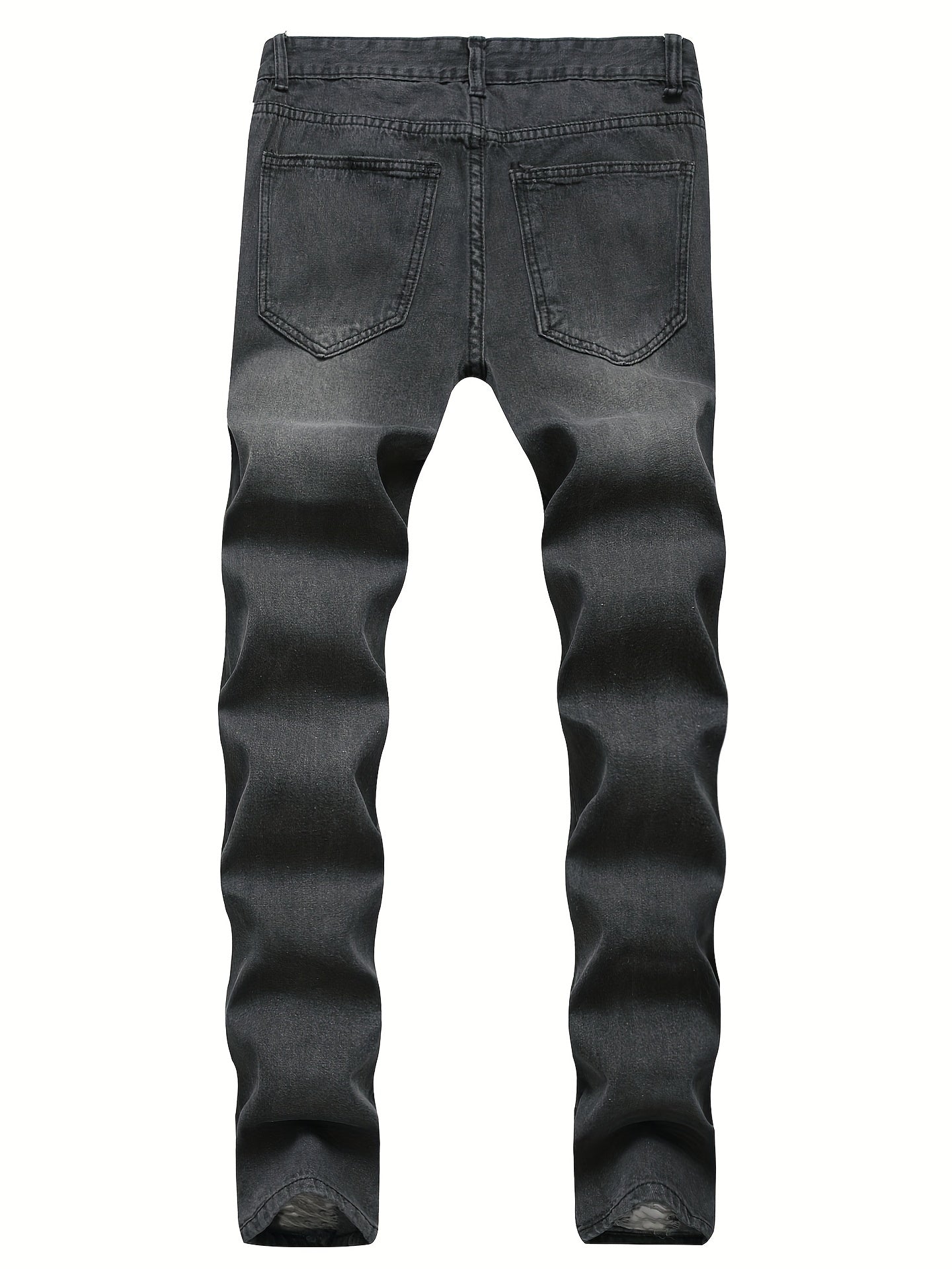 Men Ripped Distressed Denim Jeans Slim Fit Pants