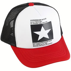 Mesh Five-pointed Star Hip Hop Baseball Cap Sun Visor