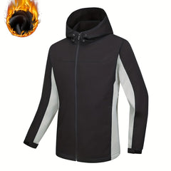 Waterproof Windproof Hooded Ski Coat Warm Outdoor Jacket